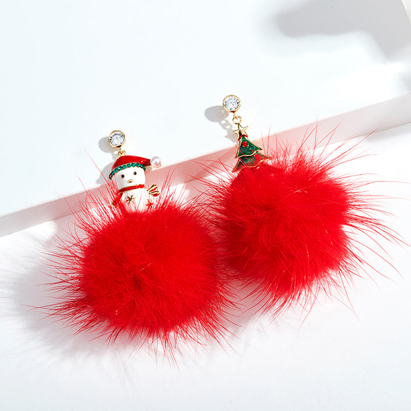 Wholesale Christmas Collection Asymmetrical Earrings